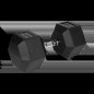 Hantel i järn med gummibeläggning HEX 37,5 kg REBEL ACTIVE