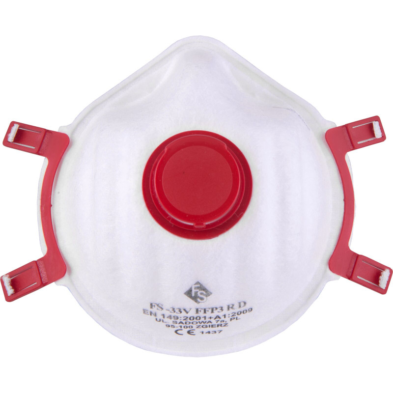 Halvmask med filter FS-33V FFP3 R D (ventil), CE