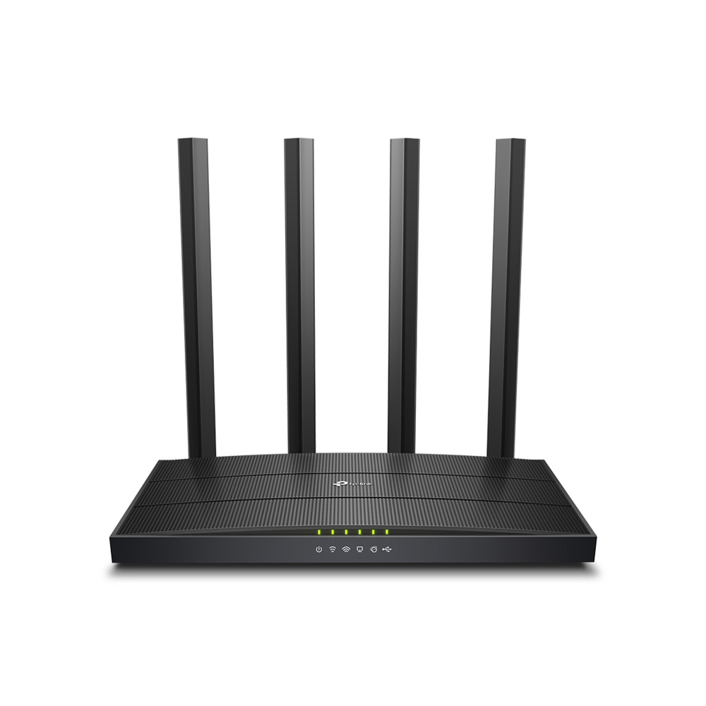TP-LINK Dubbelbandig trådlös router AC1200 C6U, 300/867 Mbps, USB