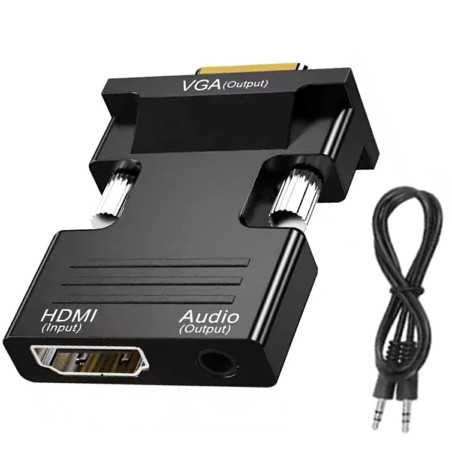 HD38 HDMI till VGA D-sub ljudkonverterare