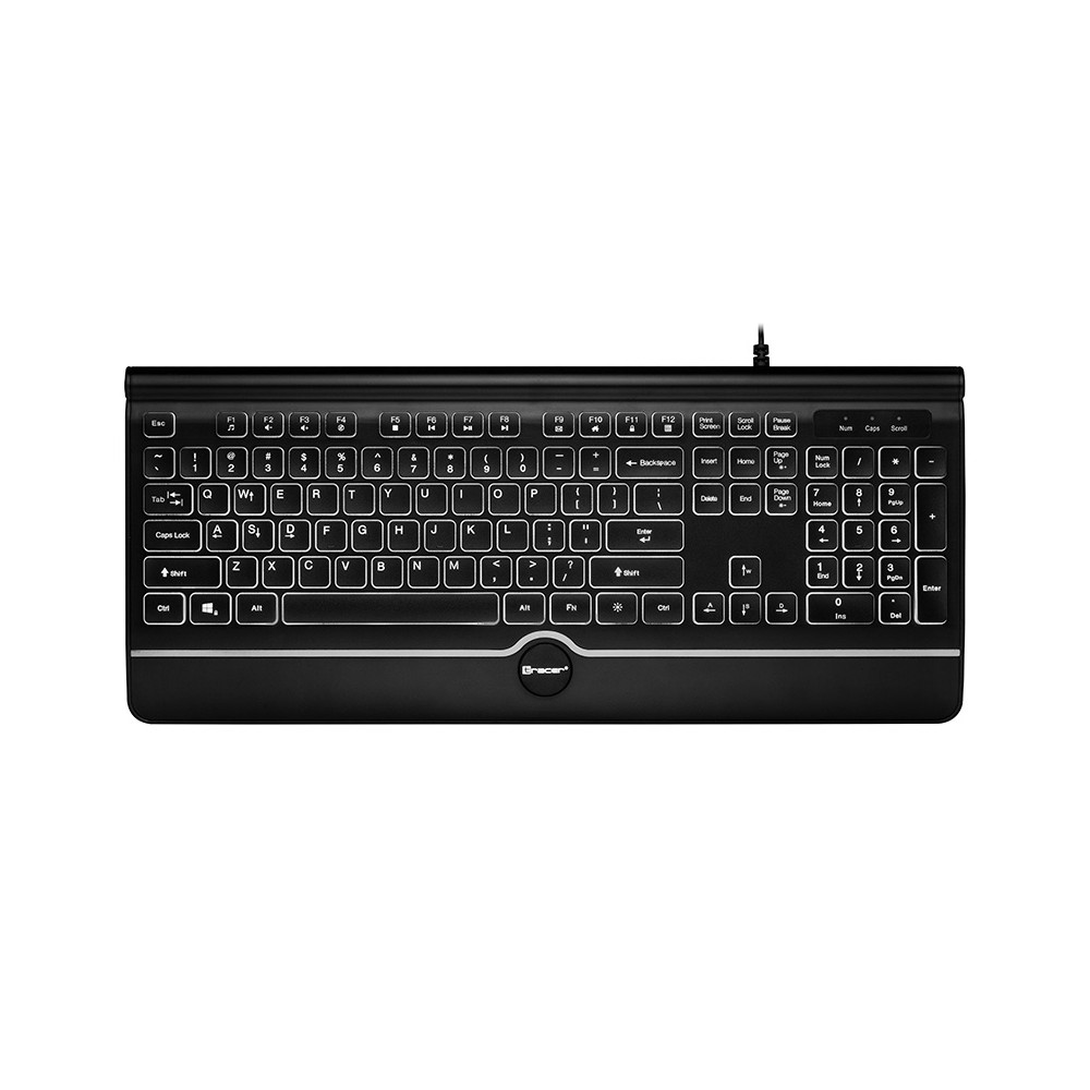 Tangentbord TRACER OFIS PRO USB (vit belysning)