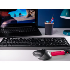 Tangentbord + mus A4TECH FStyler 2.4G FG1035 RF NANO Grå