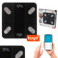 AD 8186 Svart Analytisk Badvåg - Smart Tuya-app