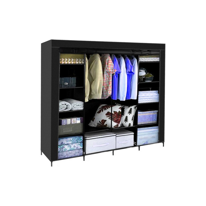 Garderob i tyg 170x170cm Ruhhy 23740