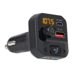 74-175- FM-sändare med Bluetooth-handsfreekit + 3D-stereo