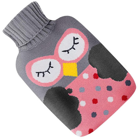 DA46A Värmeflaska med överdrag 2 liter uggla