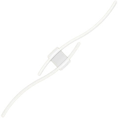 ZD150B Vägglampa vägglampa vit 60cm varmvit