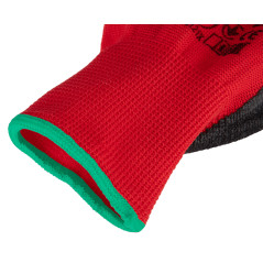 Arbetshandskar, polyester belagd med latex (crincle), 3121X, storlek 8