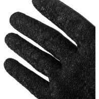 Arbetshandskar, polyester belagd med latex (crincle), 3121X, storlek 9