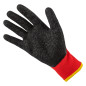 Arbetshandskar, polyester belagd med latex (crincle), 3121X, storlek 10