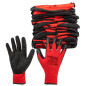 Arbetshandskar, polyester belagd med latex (crincle), 3121X, storlek 11