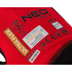 Arbetshandskar ultraflex, nylon-spandex, täckt med polyuretan-nitril (skum), 4131X, storlek 11