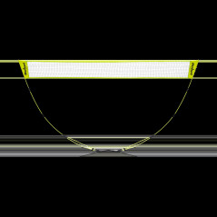 Hopfällbart badmintonnät och andra sporter Rebel Active