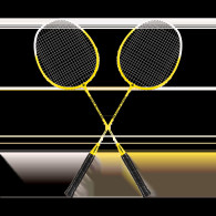 Badmintonset med nät, REBEL ACTIVE