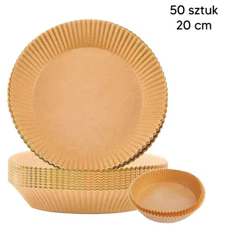 DA280B Papper för air fryer 20cm 50 stycken