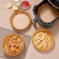 DA280B Papper för air fryer 20cm 50 stycken