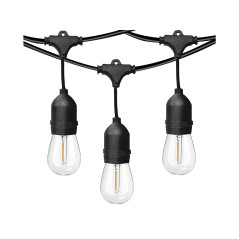 70-297 - Trädgårds ljusslinga 12 LED-lampor 230V GS-02 | HandlaSmidigt.se