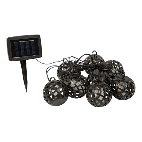70-290 - Trädgårdssolbollsgirland med 8 varmvita LED-lampor GS-01