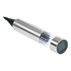 70-291- Solcellslampa LED silver stolpe sl-21