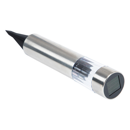 70-291- Solcellslampa LED silver stolpe sl-21