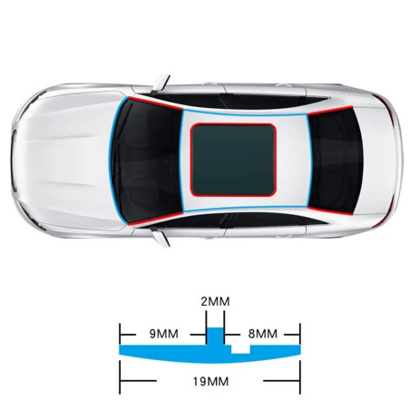 DA286 Tätning med kil för bilrutor