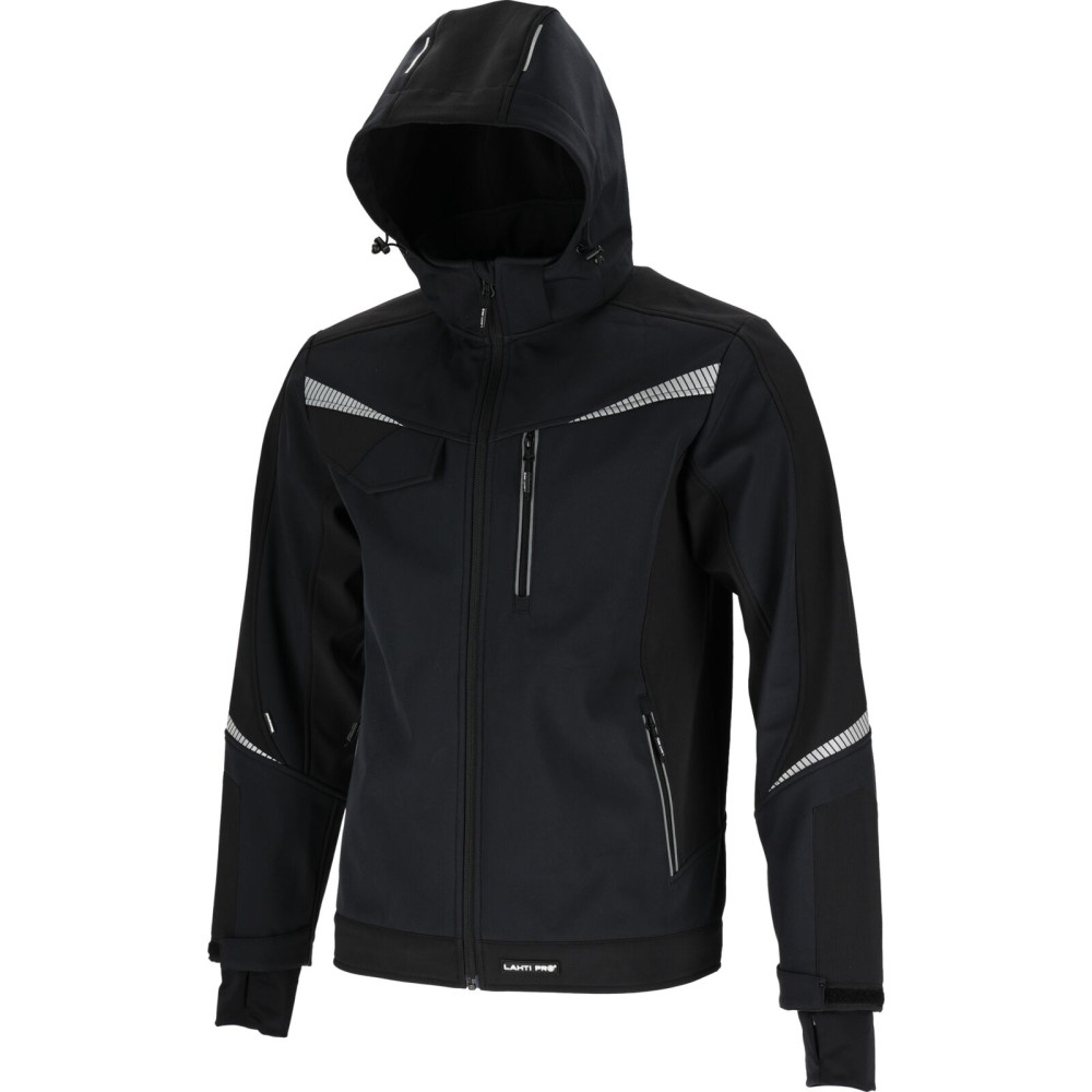 Kurtka softshell z kapt. czarna, 's', ce, lahti Kurtka softshell z kapt. czarna, 's', ce, lahti