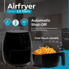 AD 6312 Fettfri fritös 2,5 l - airfryer