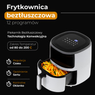 CR 6313 Fettfri fritös - 12 program 5,0 l - airfryer