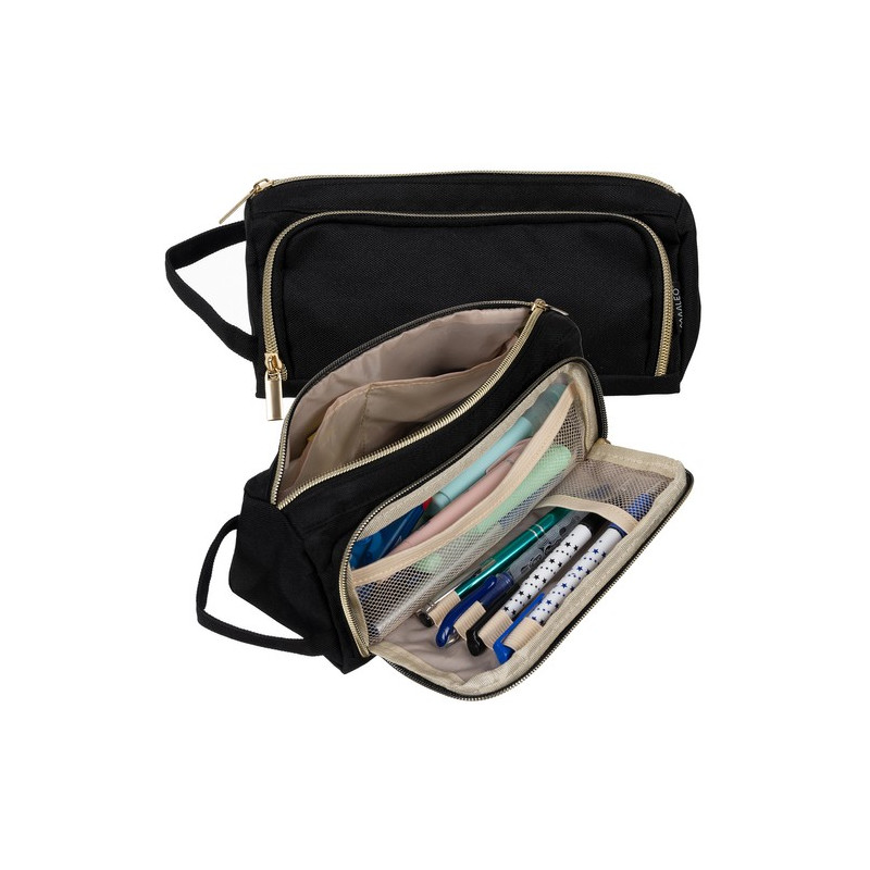 Pennfodral med dubbla fack - svart Maaleo 24502