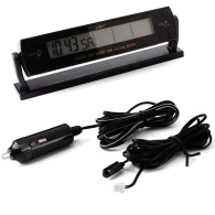 AG97B Termometer klocka voltmeter 3i1