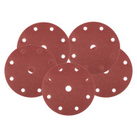 Sliprondeller 150 mm, P100, 5 st, med 9 hål för 04-721
