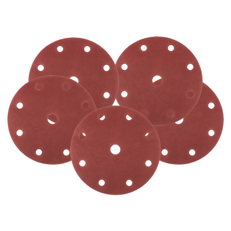 Sliprondeller 150 mm, P240, 5 st, med 9 hål, för 04-721