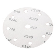 Krążki ścierne 150 mm, P240, 5 szt., z 9 otworami do 04-721
