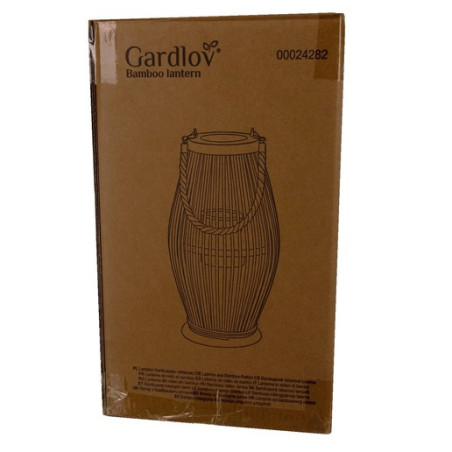Lykta av bambu- och rottingmaterial Gardlov 24282