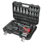 Set med 113 st. hylsor, 12-kantig, crv, s2, 1/2', 1/4', bmc, proline