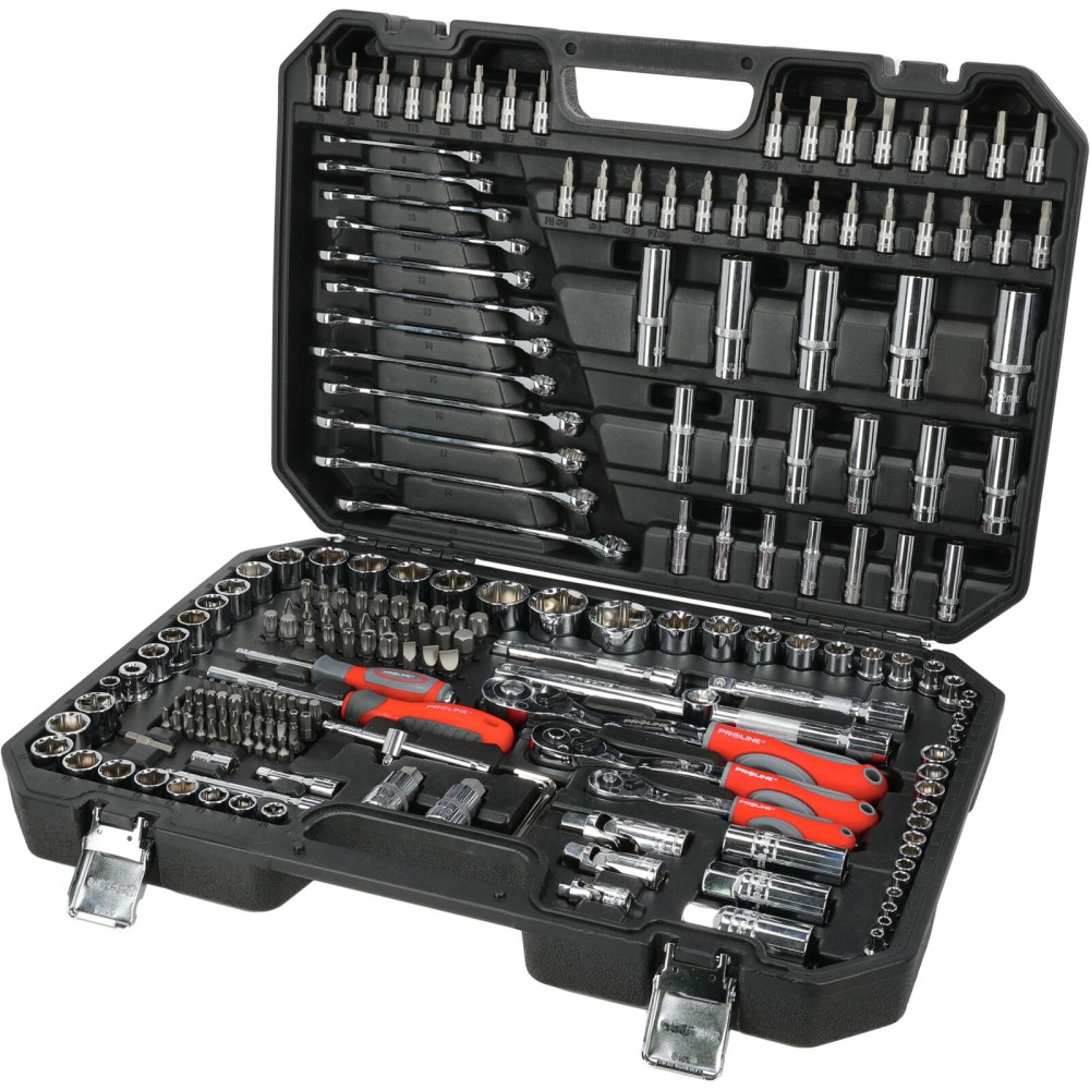 Set med 216 st. bits, crv, s2, 1/2', 3/8', 1/4', BMC, Proline Set med 216 st. bits, crv, s2, 1/2', 3/8', 1/4', BMC, Proline