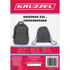 Ryggsäck 22L - schackbräda Kruzzel 24530