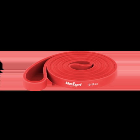 Elastisk träningsband - Power Band PL-2, röd 6-14 kg REBEL ACTIVE
