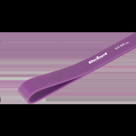 Elastisk träningsgummiband - Power Band PL-4, lila 20-45 kg REBEL ACTIVE