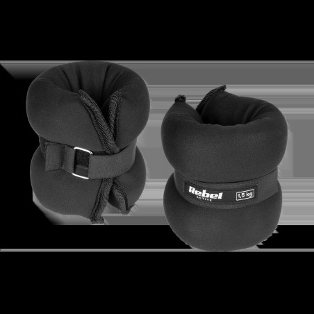 Viktmanschetter för fotleder och handleder 2x1.5kg, REBEL ACTIVE