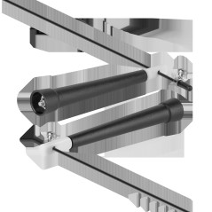 Hopprep av plast med plastlager, justerbar 300 cm, REBEL ACTIVE.