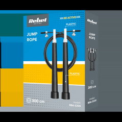 Hopprep av plast med plastlager, justerbar 300 cm, REBEL ACTIVE.