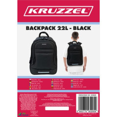 Ryggsäck 22L - svart Kruzzel 24524