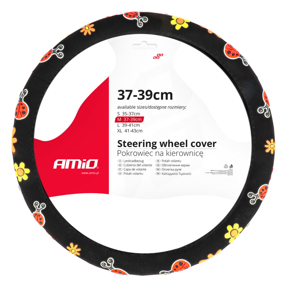 Skydd för bilratt, SWC-58-M, 37-39 cm, AMIO-04168. Skydd för bilratt, SWC-58-M, 37-39 cm, AMIO-04168.