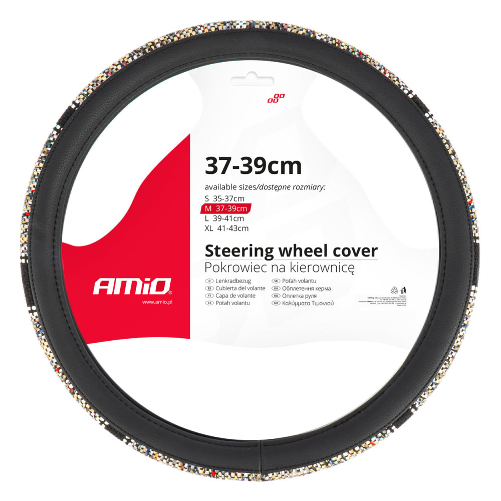 Skyddsskal för bilratt SWC-59-M 37-39cm AMIO-04169 Skyddsskal för bilratt SWC-59-M 37-39cm AMIO-04169