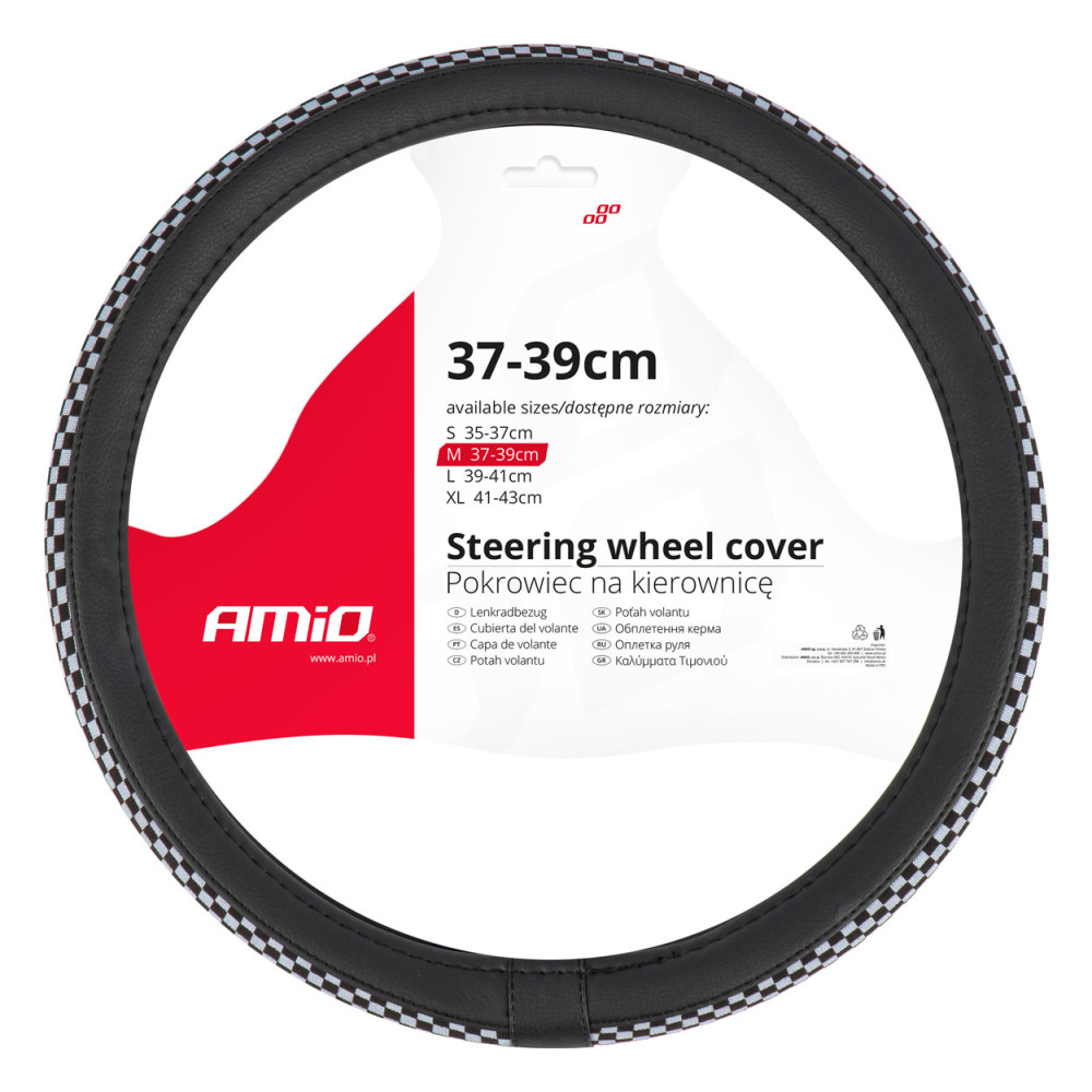 Skydd överdrag till bilratten swc-60-m 37-39cm amio-04170 Skydd överdrag till bilratten swc-60-m 37-39cm amio-04170