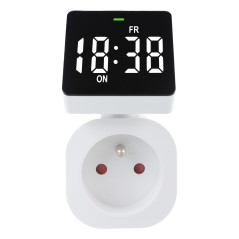 Tidsbrytare - digital timer GreenBlue, max belastning 16A, IP20, GB610 E