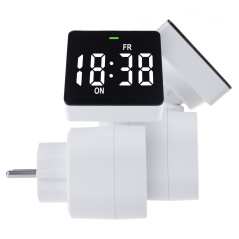 Tidsbrytare - digital timer GreenBlue, max belastning 16A, IP20, GB610 E | HandlaSmidigt.se