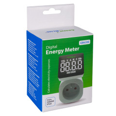 Energiemätaren GreenBlue, wattmätare, 16A, max. 3680W, minnesfunktion, GB620 E | HandlaSmidigt.se