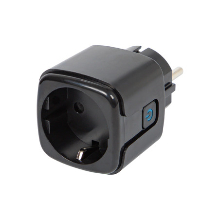 72-076- Smarta WiFi-styrd uttag Tuya V3 svart